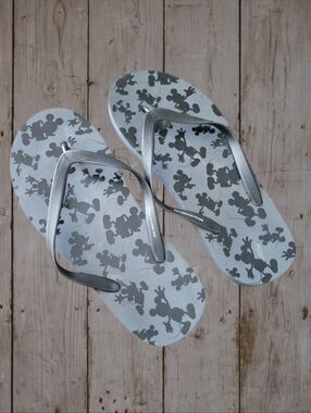 Disney Mickey Mouse Silhouette Mens Flip Flops